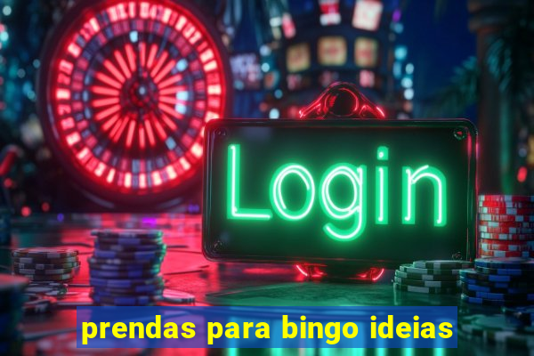 prendas para bingo ideias